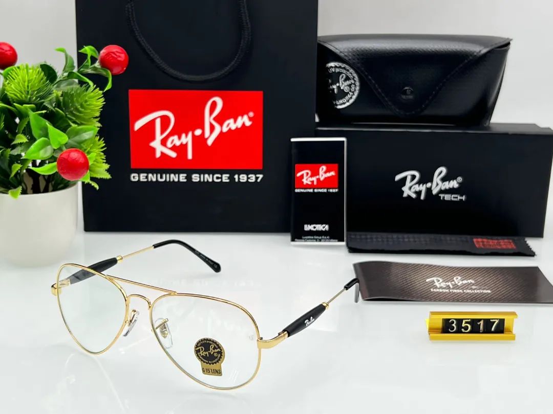 RAY-BAN New Fancy Men's Oval Aviator Silver Metal Frame Trendy Hot Favourite Wintage Sunglass For Unisex.